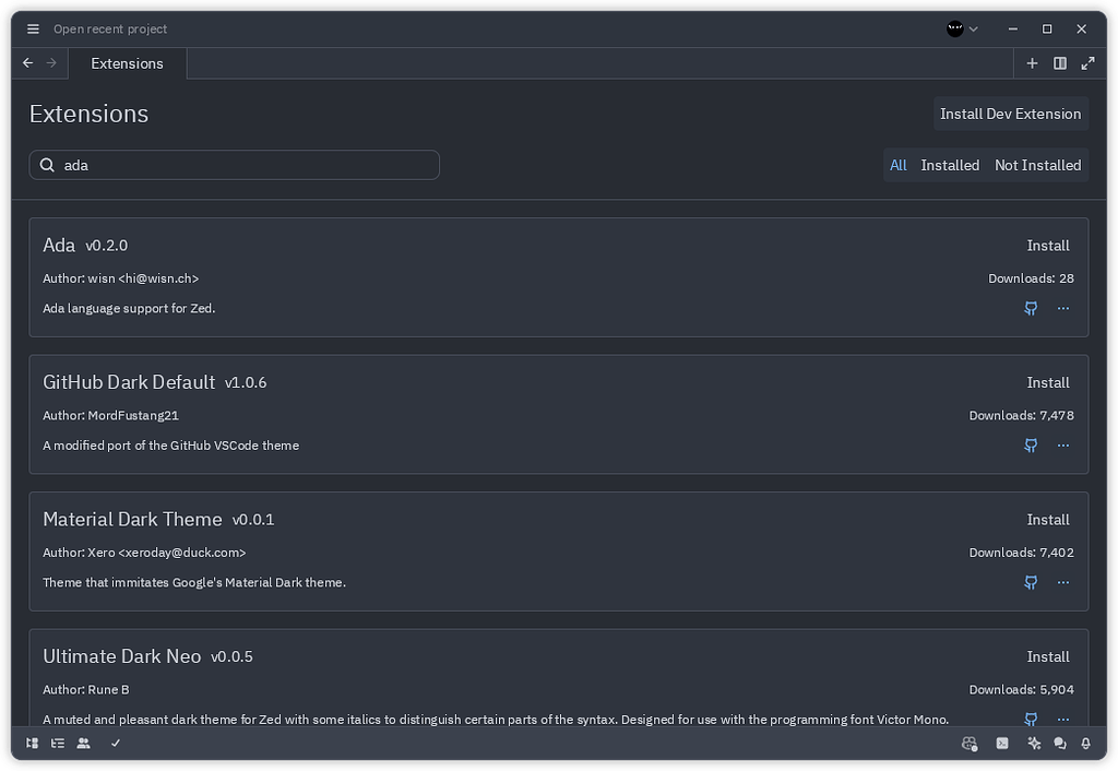 Ada Language Support for Zed Text Editor Just Released! - Releases
